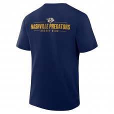 Nashville Predators Fanatics Navy Crash The Net Legacy T-Shirt