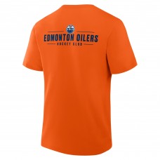 Edmonton Oilers Fanatics Orange Crash The Net Legacy T-Shirt Edmonton Oilers Fanatics Orange Crash The Net Legacy T-Shirt