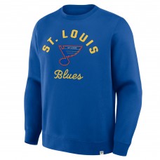 St. Louis Blues Fanatics Blue Vintage Stickler Sweatshirt