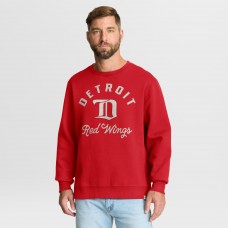 Detroit Red Wings Fanatics Red Vintage Stickler Sweatshirt