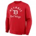 Detroit Red Wings Fanatics Red Vintage Stickler Sweatshirt