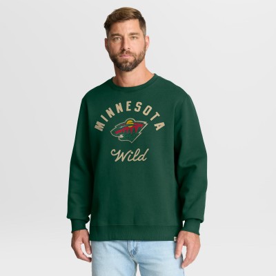 Minnesota Wild Fanatics Green Stickler Sweatshirt