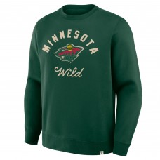 Minnesota Wild Fanatics Green Stickler Sweatshirt