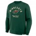 Minnesota Wild Fanatics Green Stickler Sweatshirt