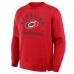 Carolina Hurricanes Fanatics Red Stickler Sweatshirt