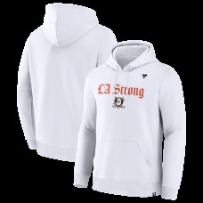 Толстовка Unisex Anaheim Ducks Fanatics White LA Strong Premium Fleece