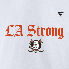 Толстовка Unisex Anaheim Ducks Fanatics White LA Strong Premium Fleece