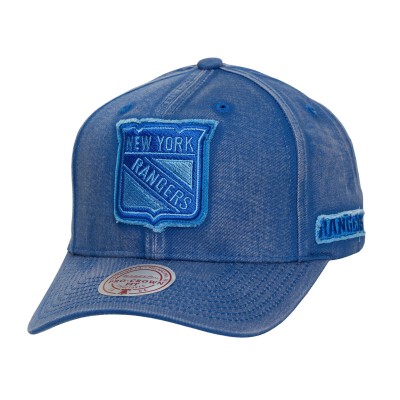 Бейсболка New York Rangers Mitchell & Ness Blue Downtown Snow Wash Pro-Crown