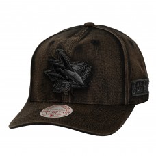 Бейсболка San Jose Sharks Mitchell & Ness Black Downtown Snow Wash Pro-Crown