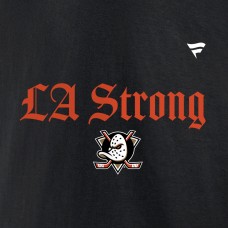Толстовка Unisex Anaheim Ducks Fanatics Black LA Strong Fleece