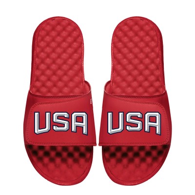 Шлепки USA ISlide Unisex 2025 4 Nations Face-Off Primary - Red