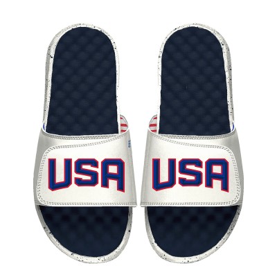 Шлепки USA ISlide Unisex 2025 4 Nations Face-Off Primary - White