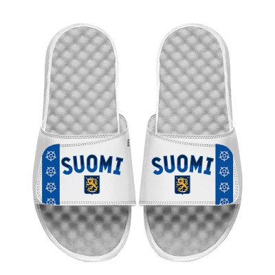 Шлепки Finland ISlide Unisex 2025 4 Nations Face-Off Jersey - White