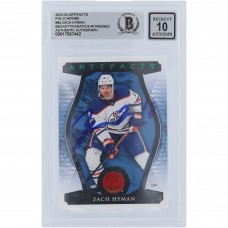 Zach Hyman Edmonton Oilers Autographed 2023-24 Upper Deck Artifacts Polychrome #84 #/65 Beckett Fanatics Witnessed Authenticated 10 Card