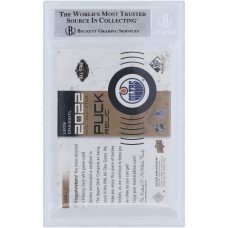 Шайба Leon Draisaitl Edmonton Oilers Autographed 2022-23 Upper Deck SP Game Used All-Star Game Relic #ASP-LD Beckett Fanatics Witnessed Authenticated Card