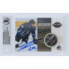 Шайба Leon Draisaitl Edmonton Oilers Autographed 2022-23 Upper Deck SP Game Used All-Star Game Relic #ASP-LD Beckett Fanatics Witnessed Authenticated Card