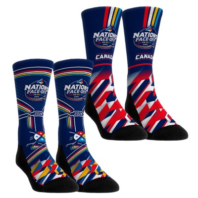 Носки 2 пары Canada Rock Em Socks Unisex 2025 NHL 4 Nations Face-Off