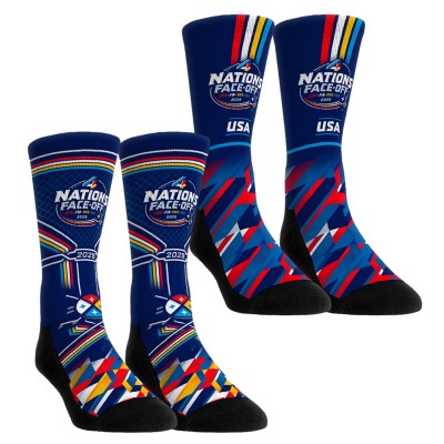 Носки 2 пары USA Rock Em Socks Unisex 2025 NHL 4 Nations Face-Off