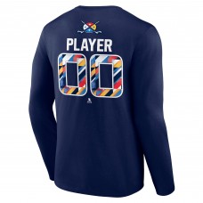 Футболка с длинным рукавом Fanatics 2025 4 Nations Face-Off Pick-A-Player - Navy