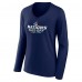 Футболка Fanatics Womens 2025 4 Nations Face-Off Pick-A-Player Long Sleeve V-Neck - Navy