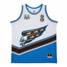 Unisex Washington Capitals Alexander Ovechkin Mitchell & Ness White Maxxed Out Fashion Basketball Jersey