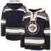 Winnipeg Jets 47 Navy Superior Lacer Lace-up Hoodie