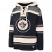 Winnipeg Jets 47 Navy Superior Lacer Lace-up Hoodie