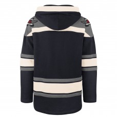 Winnipeg Jets 47 Navy Superior Lacer Lace-up Hoodie