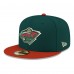 Бейсболка Minnesota Wild Fanatics Green Fundamentals Span
