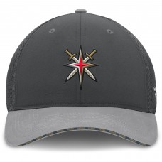 Бейсболка Vegas Golden Knights Fanatics Charcoal Fundamentals Span