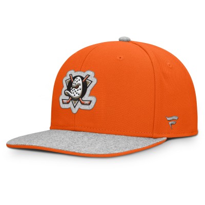Бейсболка Anaheim Ducks Fanatics Orange Fundamentals Loden