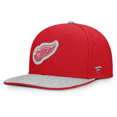 Detroit Red Wings Fanatics Red Fundamentals Loden Snapback Hat