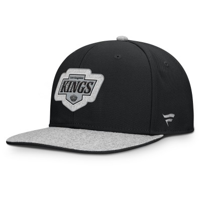 Los Angeles Kings Fanatics Black Fundamentals Loden Snapback Hat