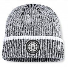 Шапка Boston Bruins Fanatics Black/White Fundamental Haze Cuffed Knit