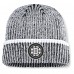 Шапка Boston Bruins Fanatics Black/White Fundamental Haze Cuffed Knit