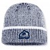Шапка Colorado Avalanche Fanatics Navy/White Fundamental Haze Cuffed Knit