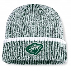 Шапка Minnesota Wild Fanatics Green/White Fundamental Haze Cuffed Knit
