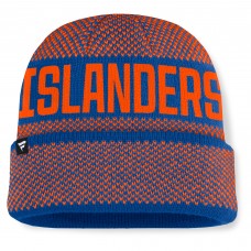 New York Islanders Fanatics Royal/Orange Fundamentals Shelter Cuffed Knit Hat New York Islanders Fanatics Royal/Orange Fundamentals Shelter Cuffed Knit Hat