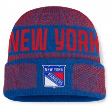 Шапка New York Rangers Fanatics Blue/Red Fundamentals Shelter Cuffed Knit