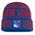 Шапка New York Rangers Fanatics Blue/Red Fundamentals Shelter Cuffed Knit
