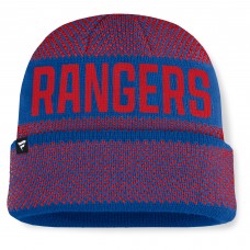 Шапка New York Rangers Fanatics Blue/Red Fundamentals Shelter Cuffed Knit