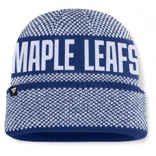 Toronto Maple Leafs Fanatics Blue/White Fundamentals Shelter Cuffed Knit Hat