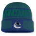 Vancouver Canucks Fanatics Blue/Green Fundamentals Shelter Cuffed Knit Hat