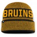 Шапка Boston Bruins Fanatics Black/Gold Fundamentals Shelter Cuffed Knit