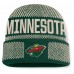 Шапка Minnesota Wild Fanatics Green/Cream Fundamentals Shelter Cuffed Knit Шапка Minnesota Wild Fanatics Green/Cream Fundamentals Shelter Cuffed Knit