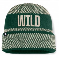 Шапка Minnesota Wild Fanatics Green/Cream Fundamentals Shelter Cuffed Knit