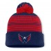 Шапка с помпоном Washington Capitals Fanatics Navy Fundamental Spirit Cuffed Knit