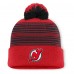 Шапка с помпоном New Jersey Devils Fanatics Red Fundamental Spirit Cuffed