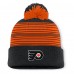Шапка с помпоном Philadelphia Flyers Fanatics Black Fundamental Spirit Cuffed