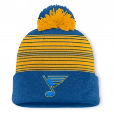 St. Louis Blues Fanatics Navy Fundamental Spirit Cuffed Pom Knit Hat